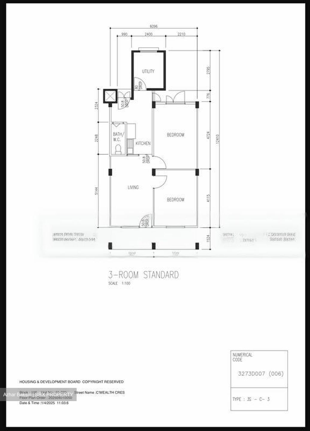 Blk 109 Commonwealth Crescent (Queenstown), HDB 3 Rooms #460968641